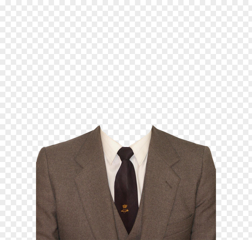 Dark Brown Suit And Tie Tuxedo Formal Wear Clothing PNG