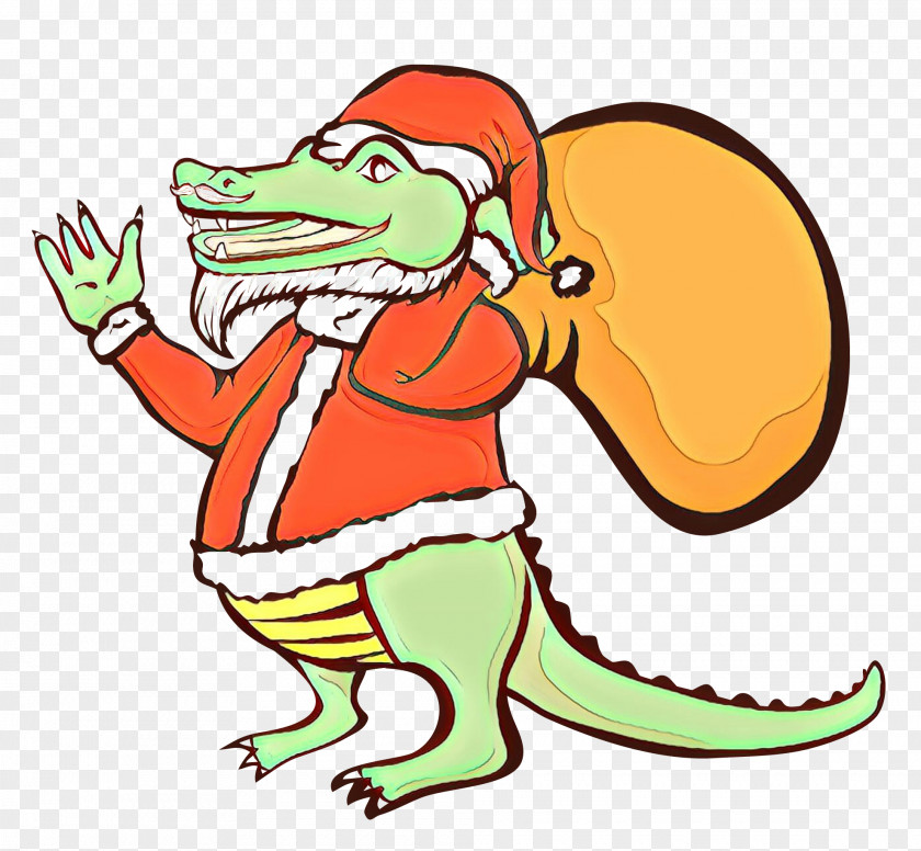 Alligators Santa Claus Vector Graphics Clip Art Image PNG