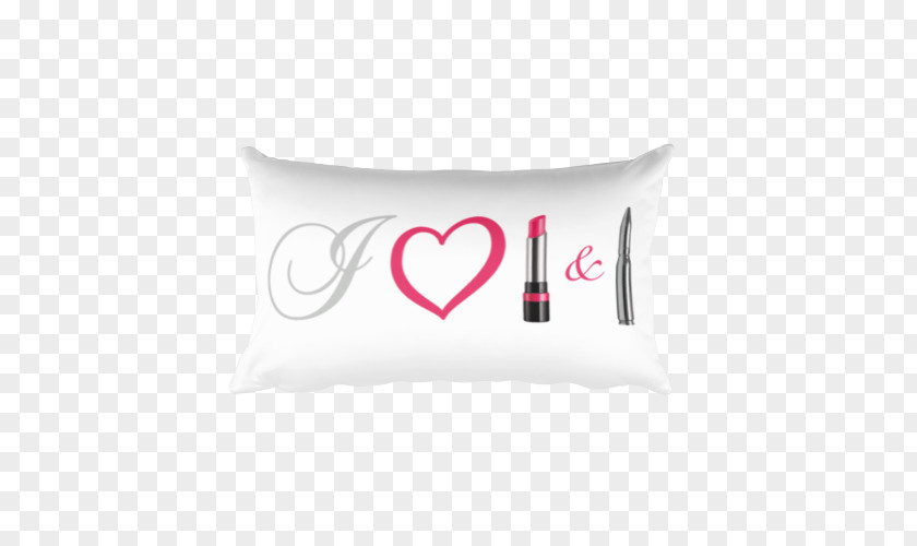 Lipstick Heart Throw Pillows Cushion Pink M RTV PNG