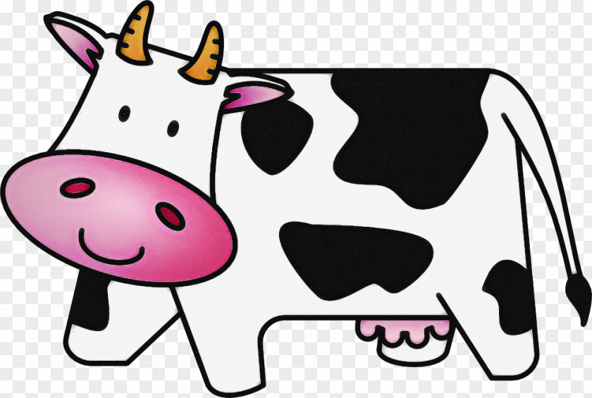 Livestock Pink Cartoon Dairy Cow Snout Bovine Nose PNG