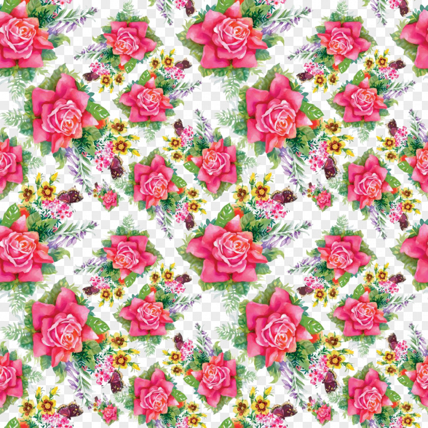 Rose Pattern Background Garden Roses Download PNG