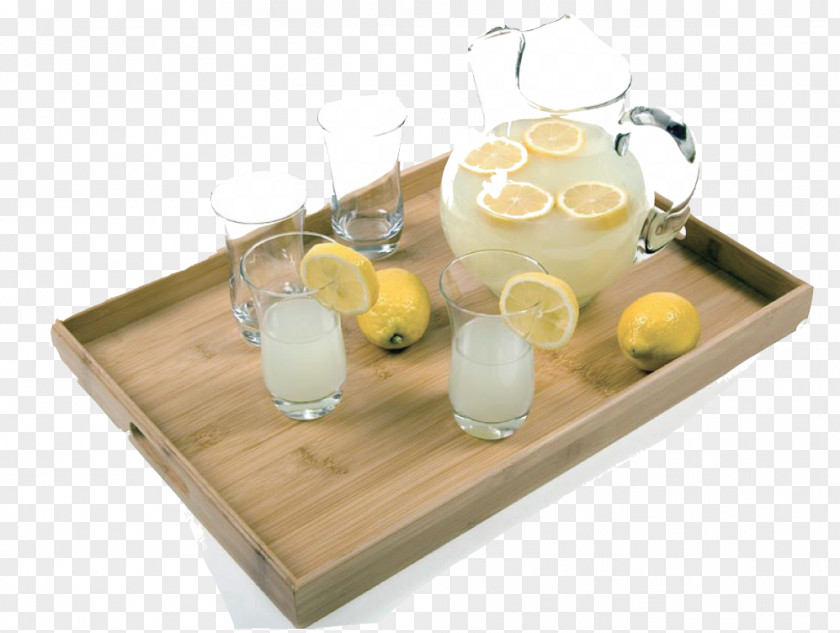 Sunshine And Lemonade Glass Tableware Tray PNG