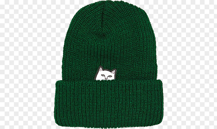 Beanie Yavapai College Knit Cap Green Woolen PNG