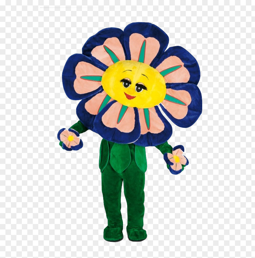 Flower Costume Disguise Mascot Plush PNG
