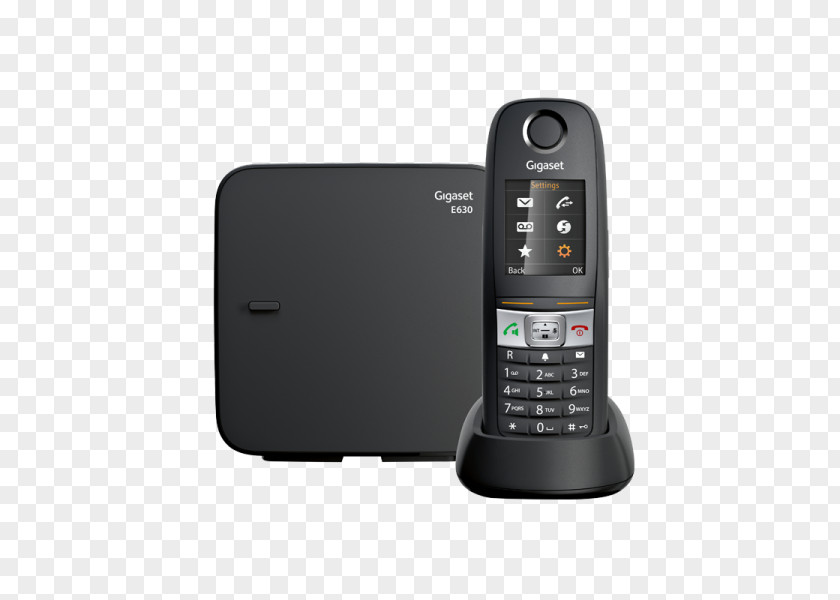 Gigaset Communications Cordless Telephone Digital Enhanced Telecommunications E630A DECT Single PNG