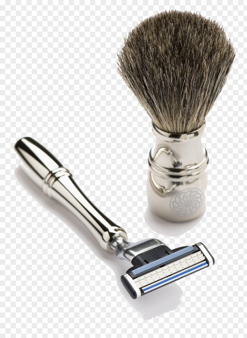 Grooms Shave Brush Razor Stock Photography PNG