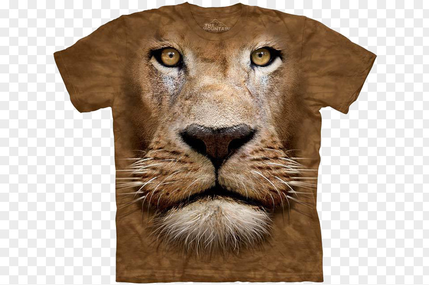 T-shirt Lion Felidae Cougar Cat PNG