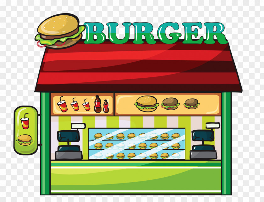 Awning Illustration Hamburger Fast Food Restaurant Clip Art PNG