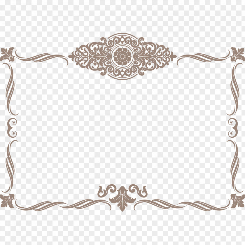 Vintage Lace Border Material Template Academic Certificate PNG