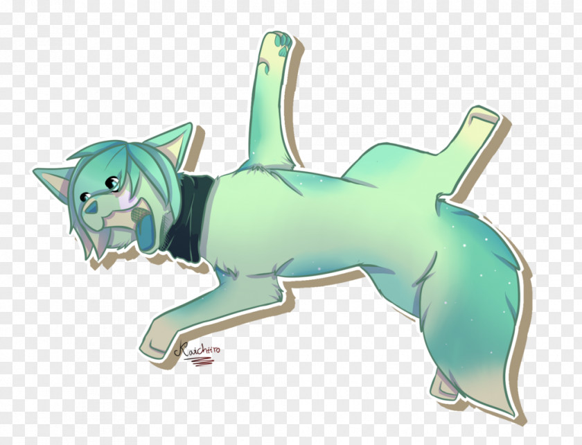 Cat Dog Turquoise PNG