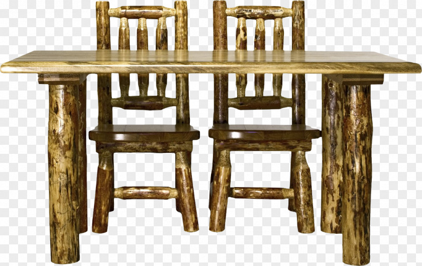 Log Tables Table Chair Furniture Matbord Desk PNG
