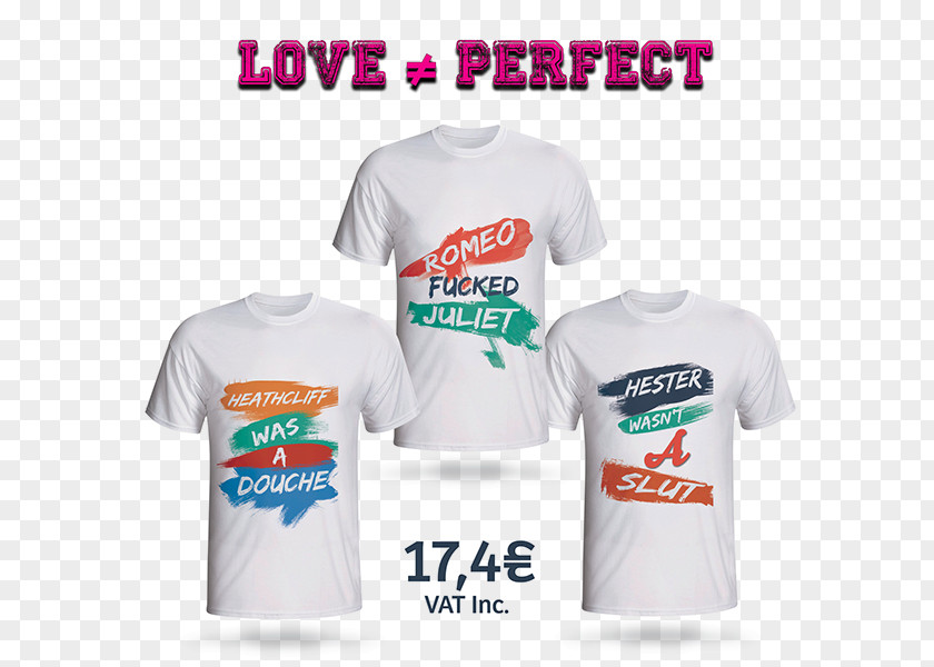 Love Romeo And Juliet Logo T-shirt Sleeve Product Design PNG