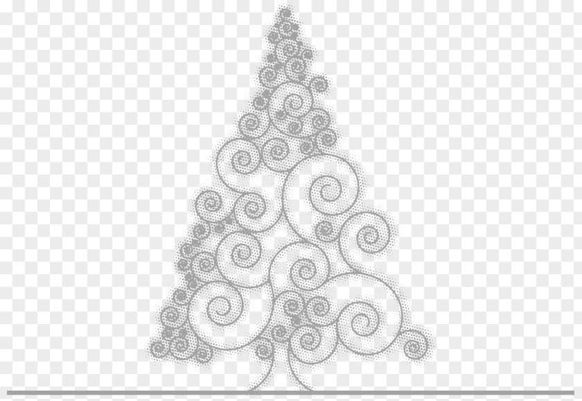 Painted Gray Sketch Christmas Tree Pattern Drawing Grey PNG