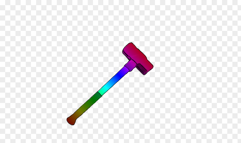 Hammer Weapon Silver Gold Purple PNG