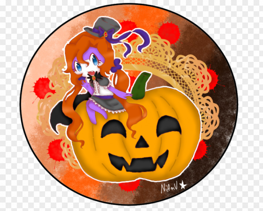 Happy Halloween Skull Pumpkin PNG