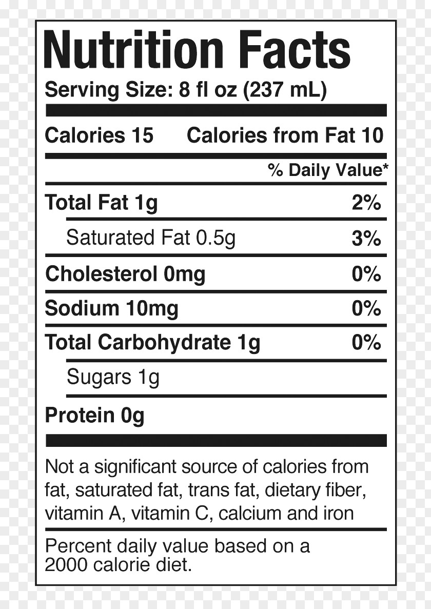 Line Black Cherry Nutrition Facts Label Font PNG