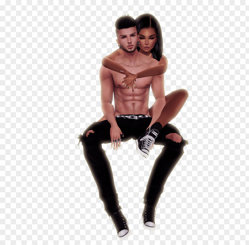 Couple Back IMVU Avatar Love Download PNG