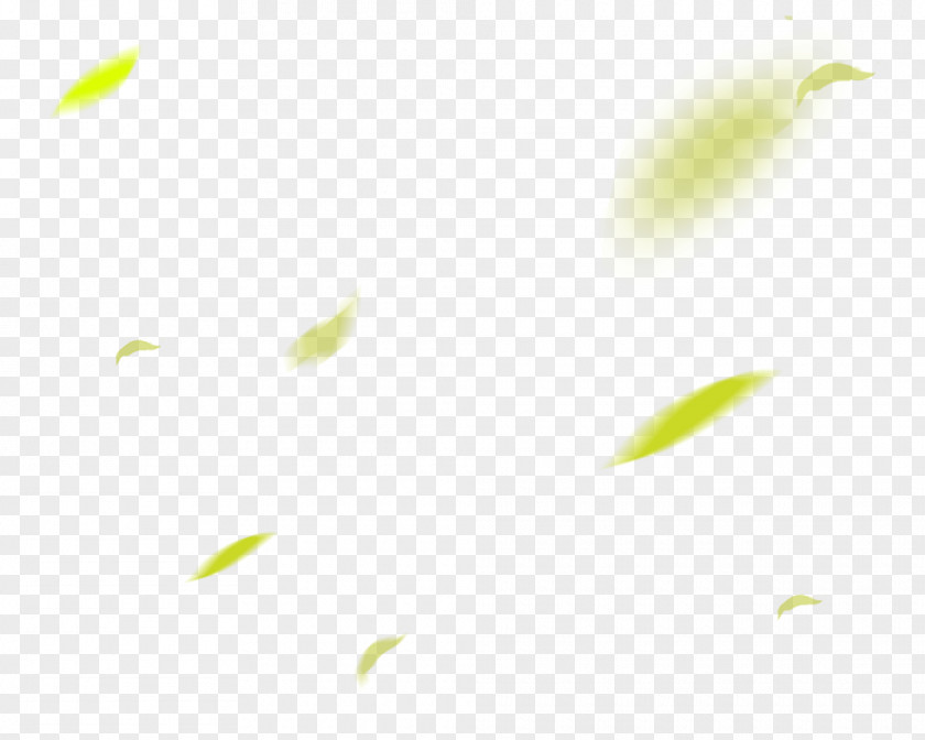 Green Leaves Falling Pattern PNG