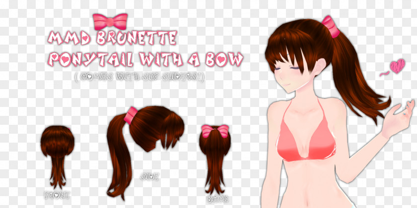 Hairdressing Brown Hair Ponytail Blue Hairstyle PNG
