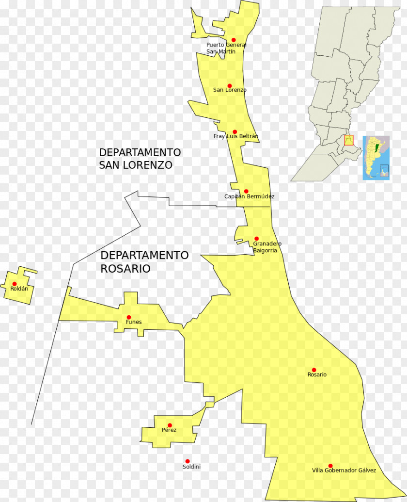 Map Instituto Universitario Del Gran Rosario Departamento Metropolitan Area Wikipedia PNG