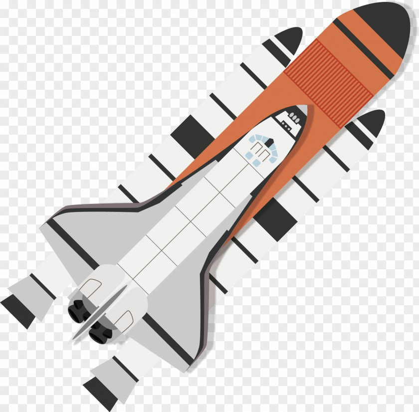Rocket Spacecraft Outer Space Illustration PNG