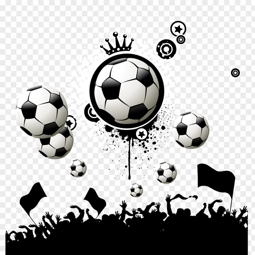 Vector Football And Cheer People American Clip Art PNG