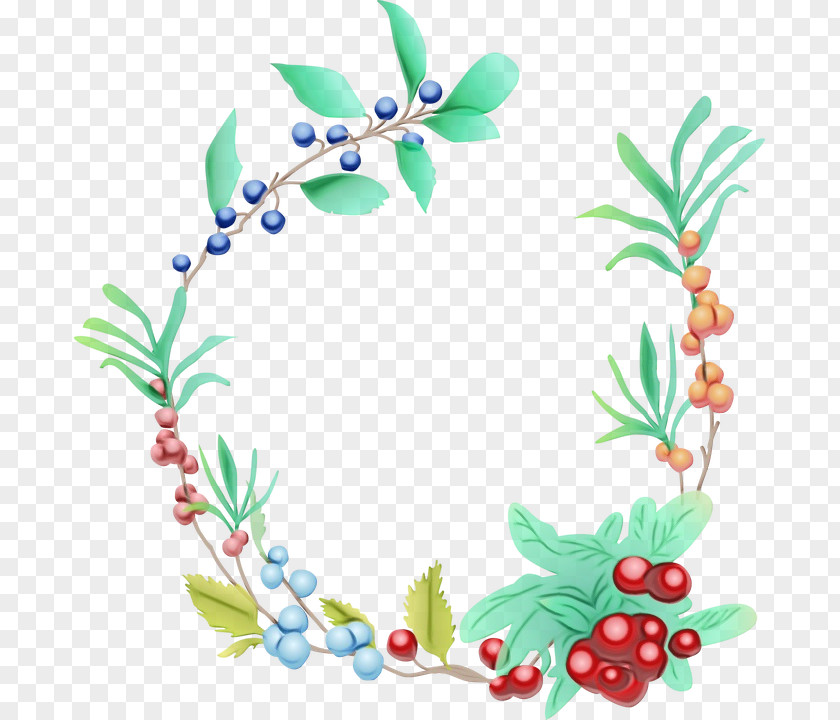 Wreath Fruit Berries Clip Art Garland PNG