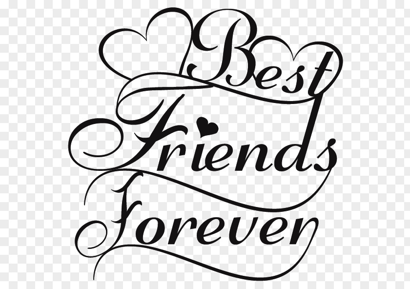 Best Friends Text Drawing Friendship Love Clip Art PNG