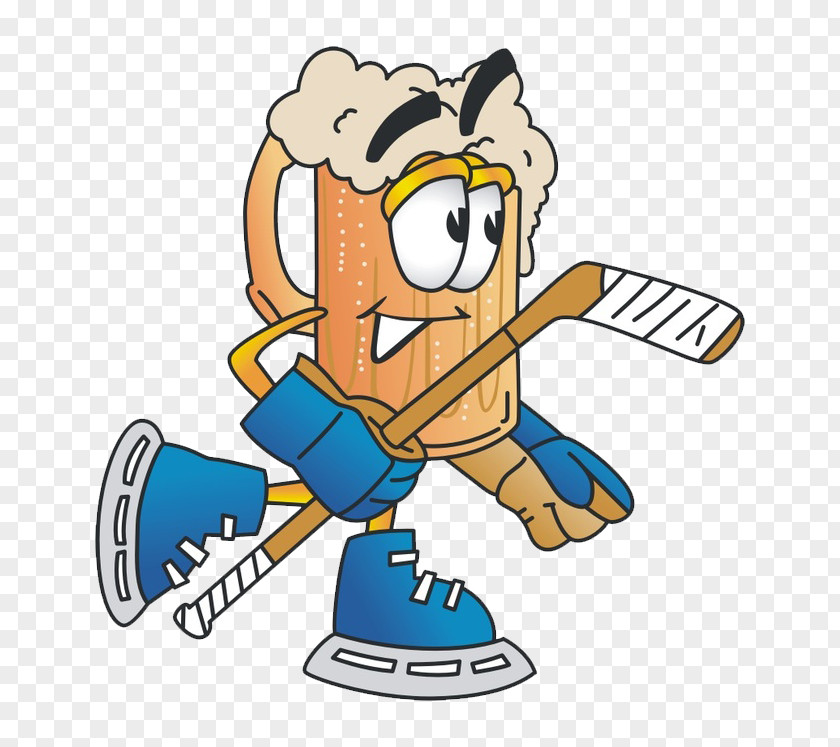 Cartoon Hockey Beer Ice Royalty-free Clip Art PNG