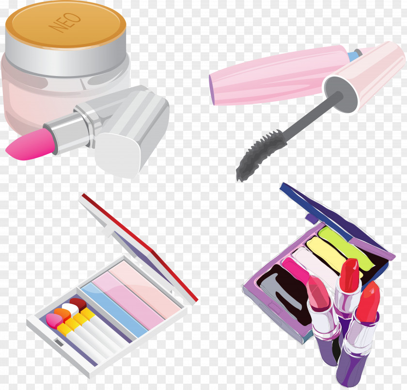 Makeup For Girls Cosmetics Lipstick Eye Shadow Face Powder Clip Art PNG