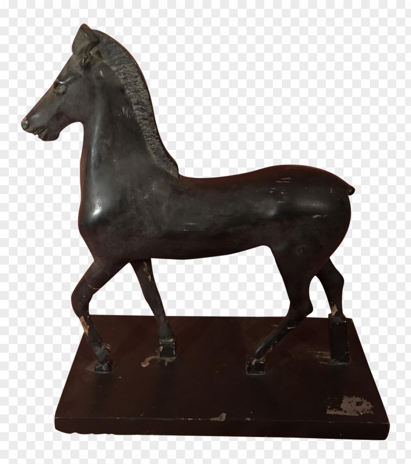 Mustang Stallion Bronze Sculpture Mare PNG