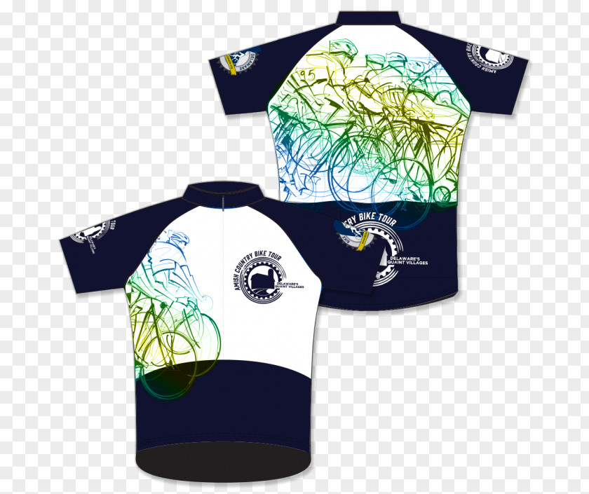 T-shirt Jenn Wells Design Amish Country Bike Tour Cycling Jersey PNG