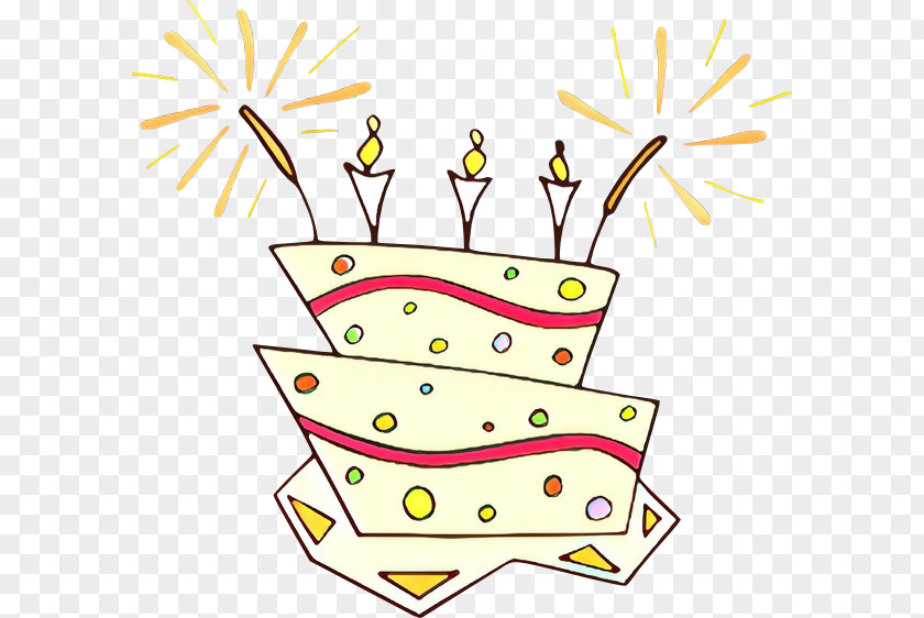 Birthday Candle Point Cartoon Cake PNG