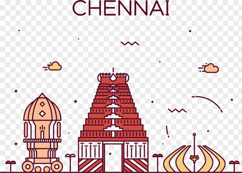 Chennai Street Vector Stock Illustration Royalty-free PNG