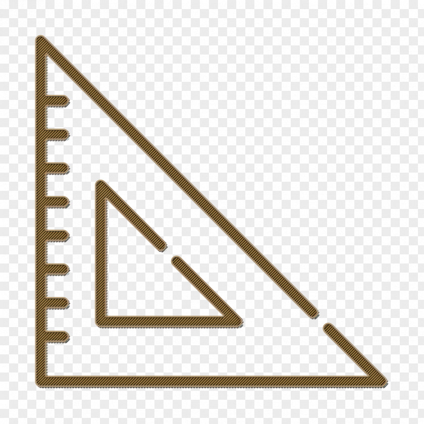High School Set Icon Square Measure PNG
