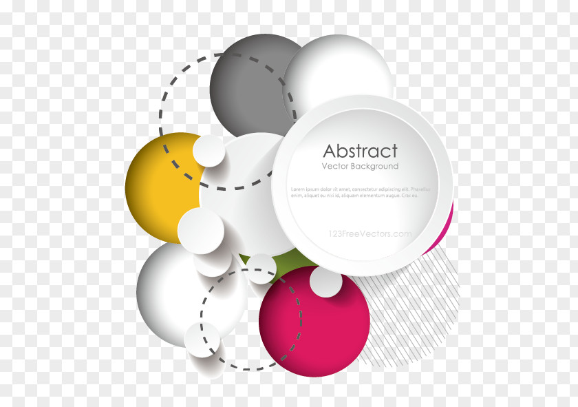 Vector Color Circle Decorative Pattern Abstract Art Graphic Design Template PNG
