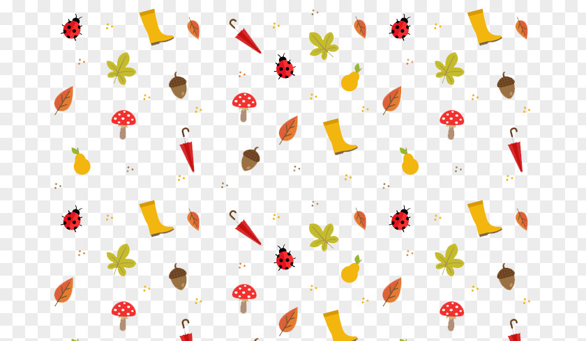 Autumn Pattern Vector PNG
