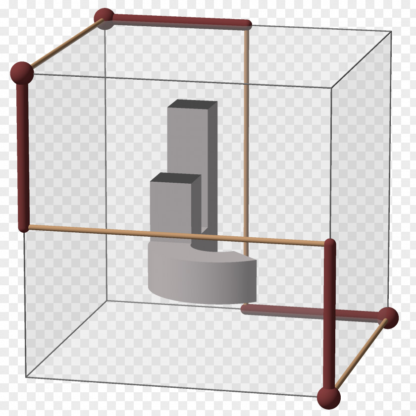 Blue Cube Shelf Line Angle PNG