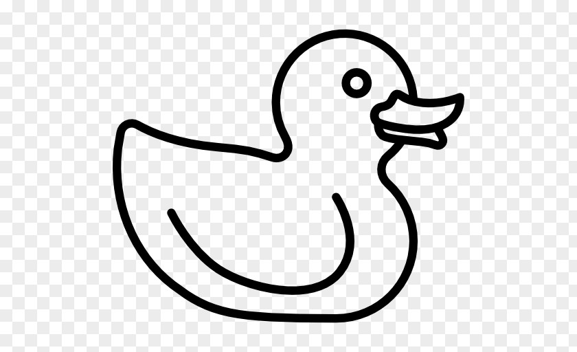 Duck Black And White Bird Toy Clip Art PNG