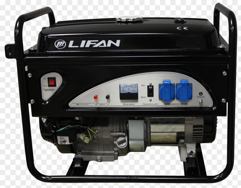 Lifan Electric Generator Petrol Engine Power Station Group PNG