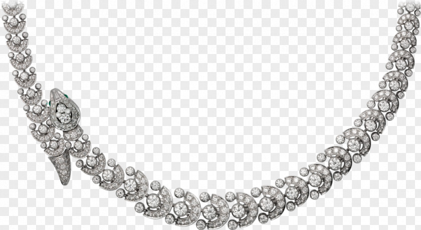 Necklace Cartier Diamond Emerald Jewellery PNG
