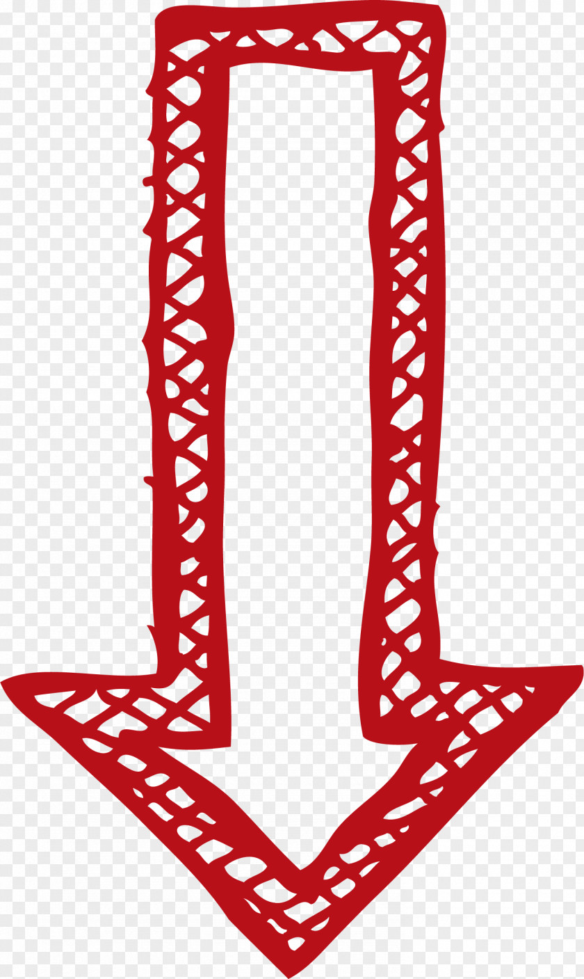 Arrow Shape Red PNG