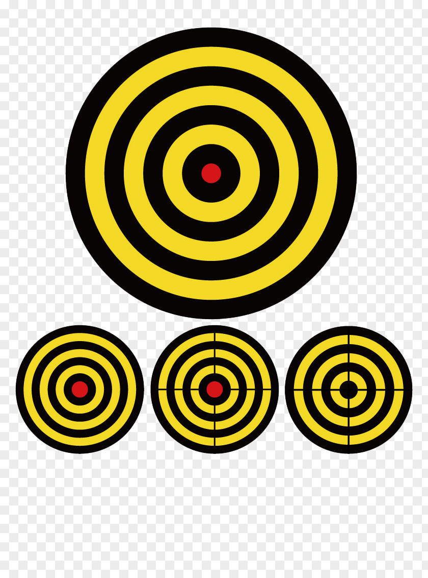 Cartoon Gun Target Shooting Bullseye Market PNG