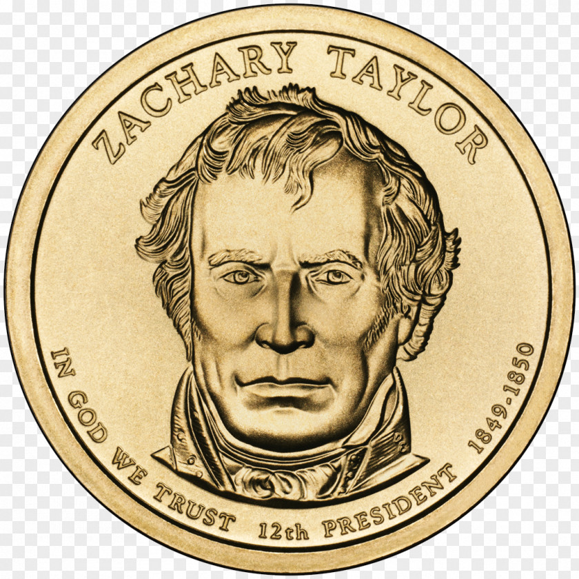 Dollar Zachary Taylor President Of The United States Presidential $1 Coin Program PNG