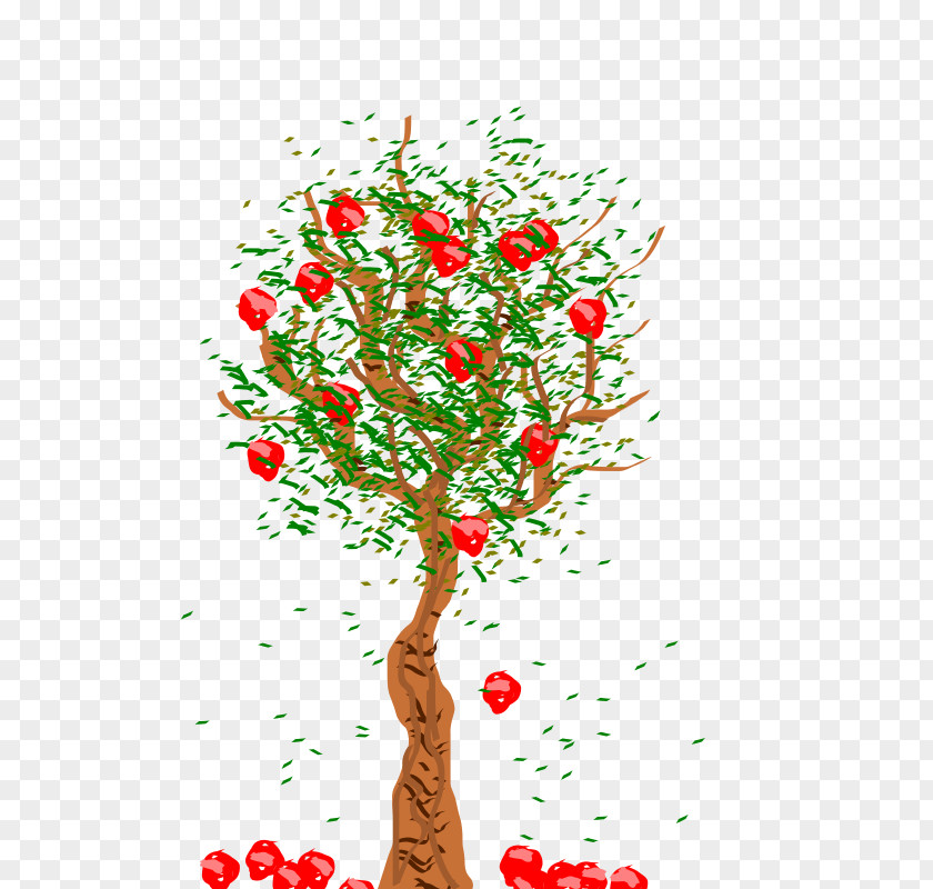 Florals Apple Pie Tree Clip Art PNG