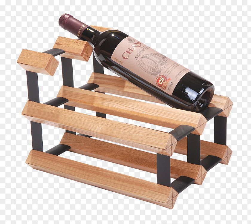 Fraxinus Red Wine Rack Wood Tool PNG