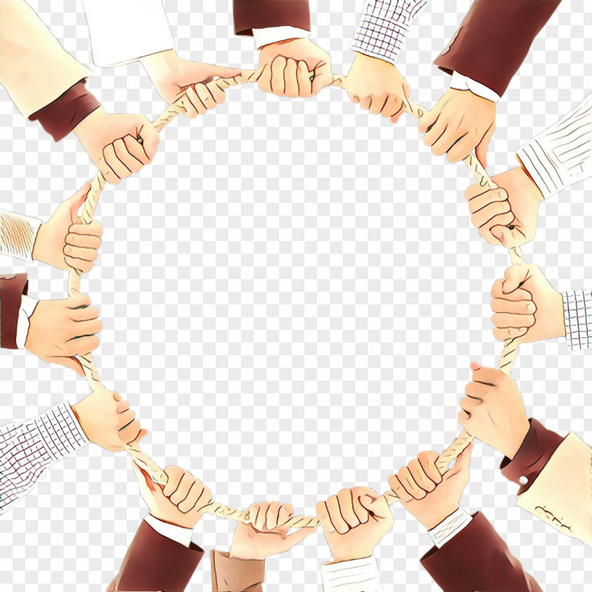 Hand Finger Friendship Gesture Bracelet PNG