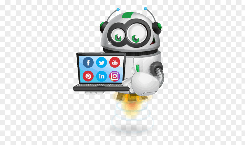 Marketing Email Robot PNG