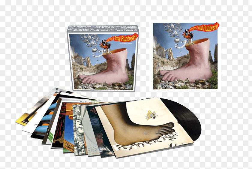Monty Python's Flying Circus Total Rubbish Python Sings Phonograph Record Box Set PNG
