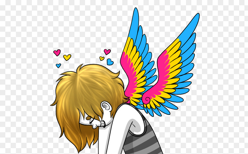 Pansexual Pride Flag Beak Legendary Creature Angel M Clip Art PNG